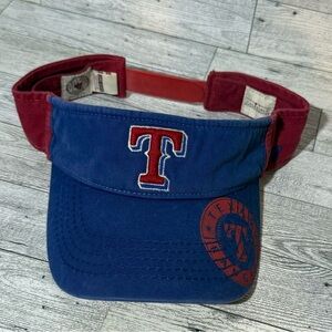Texas Rangers Stitched Visor Hat MLB Baseball '47 One Size Genuine Merchandise